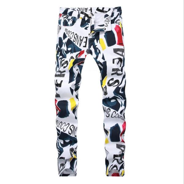 brand 2018 new men's fashion jeans white casual stretch slim jeans classic trousers denim pants male trousers sweat pants #c665, Blue
brand 2018 new men's fashion jeans white casual stretch slim jeans classic trousers denim pants male trousers sweat pants #c665, Blue