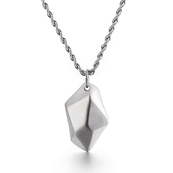 316 stainless steel pendant wishing stone pendant titanium steel necklace lovers lucky sansheng stone jewelry 22, Silver
316 stainless steel pendant wishing stone pendant titanium steel necklace lovers lucky sansheng stone jewelry 22, Silver
