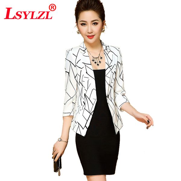 print geometric 3 quarter sleeve single button spring autumn 2018 women blazer jacket white/black b361
print geometric 3 quarter sleeve single button spring autumn 2018 women blazer jacket white/black b361