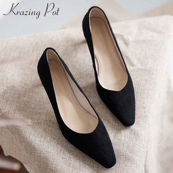 krazing pot full grain leather fashion solid small square toe high heels women slip on elegant dating autumn simple pumps l31, Black
krazing pot full grain leather fashion solid small square toe high heels women slip on elegant dating autumn simple pumps l31, Black