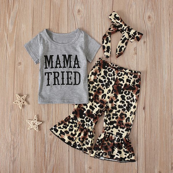 summer girls' sets printed letter + leopard print pants head wear children's clothing, White
summer girls' sets printed letter + leopard print pants head wear children's clothing, White
