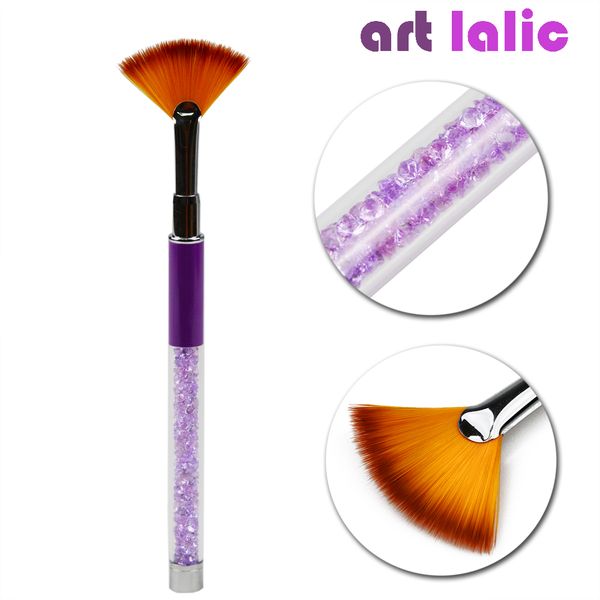 artlalic 1pc crystal nail art fan shaped brush acrylic uv gel gradient painting pen glitter powder dust remover tool 3 colors, Yellow
artlalic 1pc crystal nail art fan shaped brush acrylic uv gel gradient painting pen glitter powder dust remover tool 3 colors, Yellow