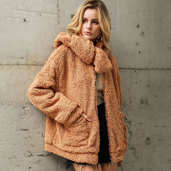 lamb wool collar detachable jacket coat women winter warm fluffy outerwear faux fur teddy coat female casual jackets short, Black
lamb wool collar detachable jacket coat women winter warm fluffy outerwear faux fur teddy coat female casual jackets short, Black
