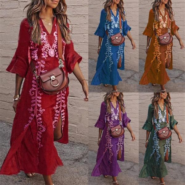 new african fashion clothes ladies long sleeve v-neck dresses print floral rich bazin ankara women dashiki clothing, Red
new african fashion clothes ladies long sleeve v-neck dresses print floral rich bazin ankara women dashiki clothing, Red