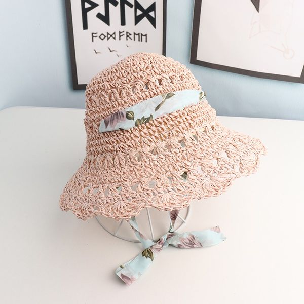 2020 new baby girls summer cap color ribbon decorate wavy straw hats for girls children panama hats baby sun caps, Yellow
2020 new baby girls summer cap color ribbon decorate wavy straw hats for girls children panama hats baby sun caps, Yellow