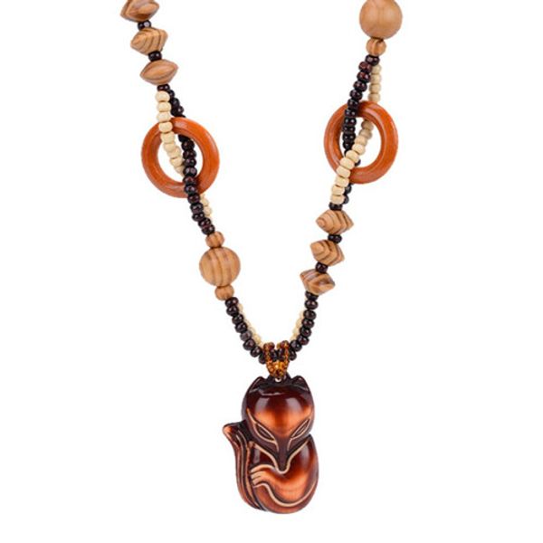 wholesale 10 pcs ethnic style wood engraved elephant pendant handmade weave rope chain necklace lovely fox jewelry, Silver
wholesale 10 pcs ethnic style wood engraved elephant pendant handmade weave rope chain necklace lovely fox jewelry, Silver