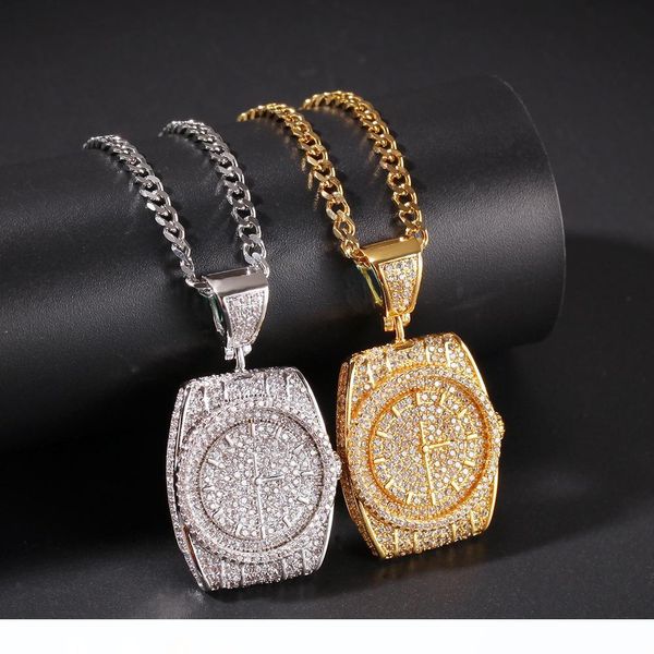 new fashion personality iced out necklace zircon dial pendant clock mens necklace hip hop jewelry, Silver
new fashion personality iced out necklace zircon dial pendant clock mens necklace hip hop jewelry, Silver