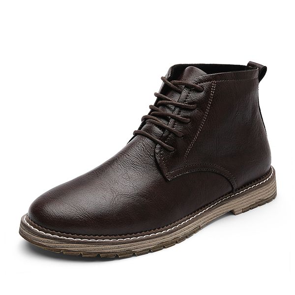 men genuine leather boots ankle boots spring autumn and winter man shoes ankle boot men's snow shoe work size 38-47, Black
men genuine leather boots ankle boots spring autumn and winter man shoes ankle boot men's snow shoe work size 38-47, Black