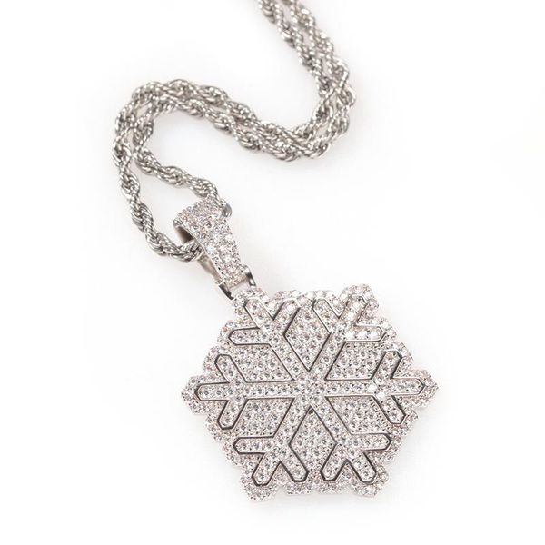 the bling king 2020 new white snowflake pendant gold necklace chain copper full iced cubic zirconia hiphop street style jewelry, Silver
the bling king 2020 new white snowflake pendant gold necklace chain copper full iced cubic zirconia hiphop street style jewelry, Silver