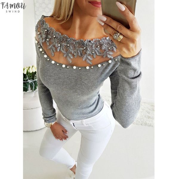 off shoulder lace blouse women winter casual long sleeve lace patchwork women blouse shirt tunique femme manche, White
off shoulder lace blouse women winter casual long sleeve lace patchwork women blouse shirt tunique femme manche, White