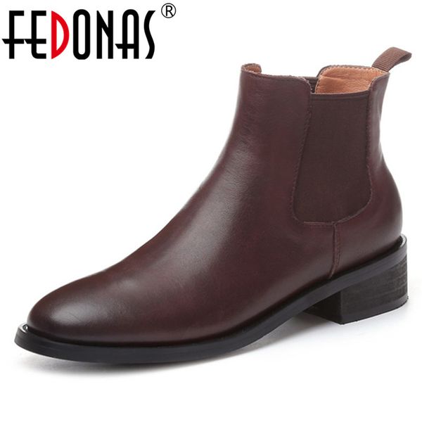 fedonas vintage autumn winter women genuine leather ankle boots big size casual office shoes woman platforms solid boots, Black
fedonas vintage autumn winter women genuine leather ankle boots big size casual office shoes woman platforms solid boots, Black