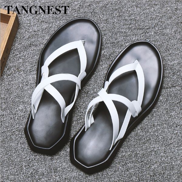 tangnest 2018 summer man sandals new gladiator sandals slip-on solid leisure cross-tied fashion male flats xml236, Black
tangnest 2018 summer man sandals new gladiator sandals slip-on solid leisure cross-tied fashion male flats xml236, Black