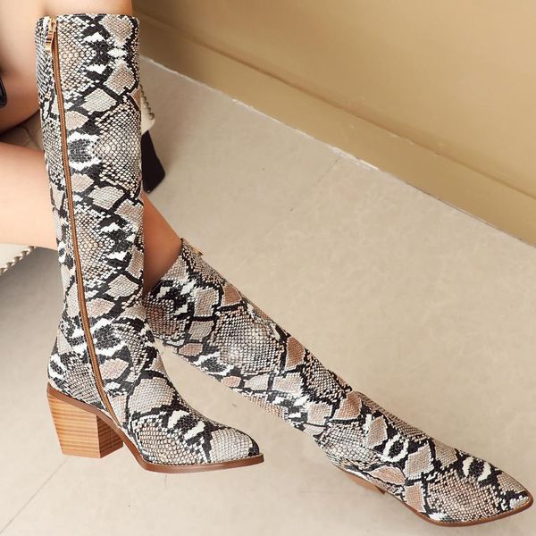 ribetrini knee high pointed toe boots woman genuine leather shoes woman knee high square heels boots size 34-44, Black
ribetrini knee high pointed toe boots woman genuine leather shoes woman knee high square heels boots size 34-44, Black