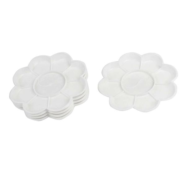 5 pcs white plastic flower shape watercolor paint plate tray mixing palette other hand tools
5 pcs white plastic flower shape watercolor paint plate tray mixing palette other hand tools