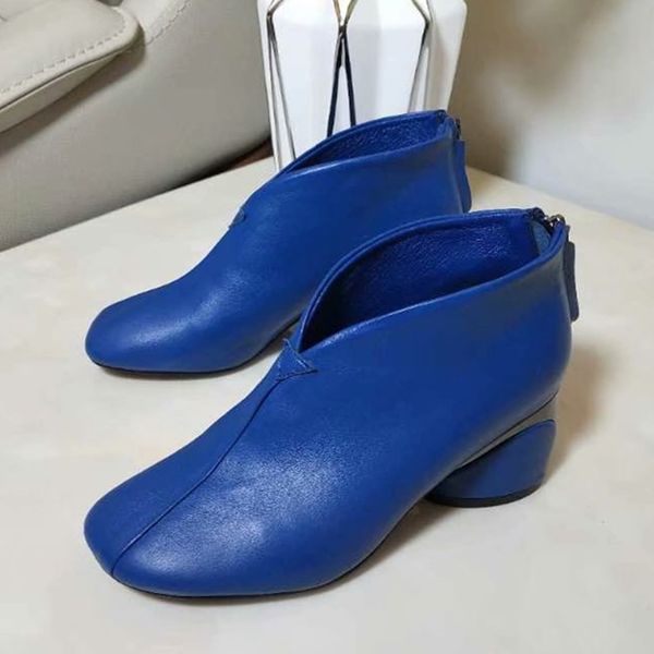 genuine leather blue white black women ankle boots fashion hoof heels round toe pumps gladaitor party dress shoes tenis feminino
genuine leather blue white black women ankle boots fashion hoof heels round toe pumps gladaitor party dress shoes tenis feminino