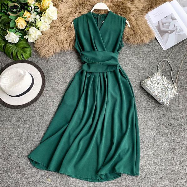 e dress women summer 2019 new arival v-neck sleeveless dresses french chic cross drawstring slim waist vestidos 43690, Black;gray
e dress women summer 2019 new arival v-neck sleeveless dresses french chic cross drawstring slim waist vestidos 43690, Black;gray