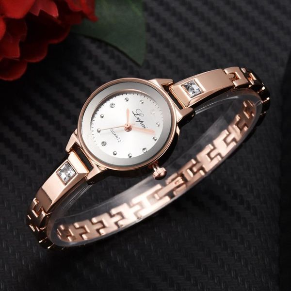 crystal bracelet watch women waterproof rose gold steel strap ladies wrist watches clock, Slivery;brown
crystal bracelet watch women waterproof rose gold steel strap ladies wrist watches clock, Slivery;brown