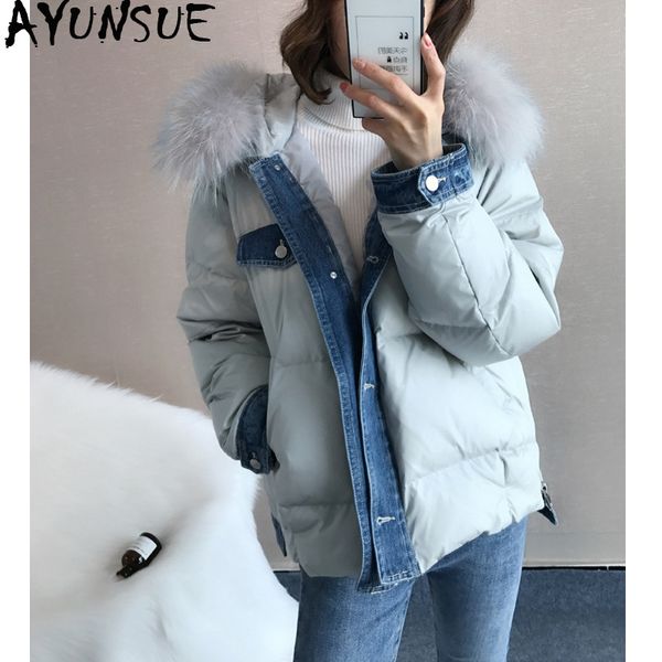 ayunsue 2019 новых женщин зимы пуховик с капюшоном корейской енот меховой воротник белая утка вниз пальто doudoune femme hiver kj3037, Black
ayunsue 2019 новых женщин зимы пуховик с капюшоном корейской енот меховой воротник белая утка вниз пальто doudoune femme hiver kj3037, Black