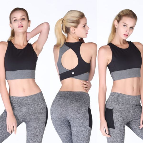 2018 women yoga fitness stretch workout tank seamless padded racerback color patchwork back holes sports bra, White;red
2018 women yoga fitness stretch workout tank seamless padded racerback color patchwork back holes sports bra, White;red