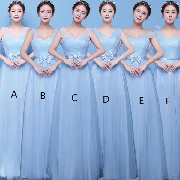 tulle long bridesmaid dresses with bow 2019 floor length wedding party dress 6 styles robe demoiselle d'honneur, White;pink
tulle long bridesmaid dresses with bow 2019 floor length wedding party dress 6 styles robe demoiselle d'honneur, White;pink