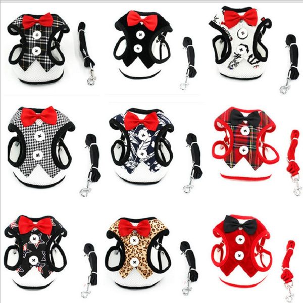 small dog harness and leash set dog vest harness bowtie gentleman dog harness for small cat and puppy
small dog harness and leash set dog vest harness bowtie gentleman dog harness for small cat and puppy