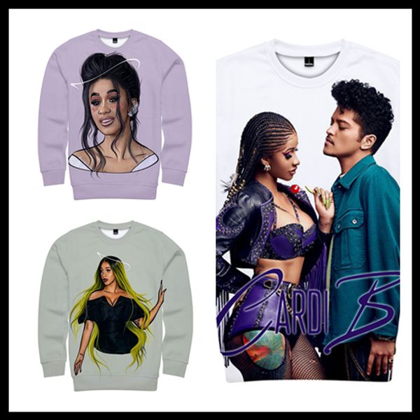 cardi print womens designer hoodies fashion crew neck long sleeve pullover hoodies rapper singer ladies clothing, Black
cardi print womens designer hoodies fashion crew neck long sleeve pullover hoodies rapper singer ladies clothing, Black