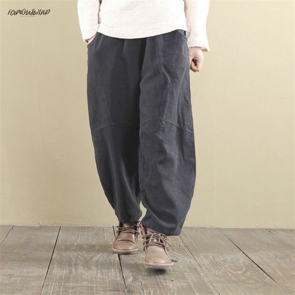 wide leg women pants elastic waist 2019 autumn new midweight linen trouser women pants loose 8 colour casual vintage, Black;white
wide leg women pants elastic waist 2019 autumn new midweight linen trouser women pants loose 8 colour casual vintage, Black;white