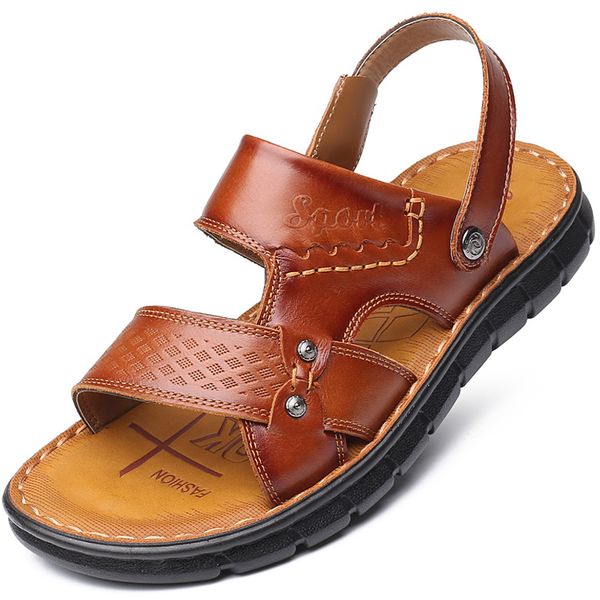2019 new fashion men's sandals casual leather male summer shoes breathable beach sandal man comfortable outdoor sandals for men, Black
2019 new fashion men's sandals casual leather male summer shoes breathable beach sandal man comfortable outdoor sandals for men, Black