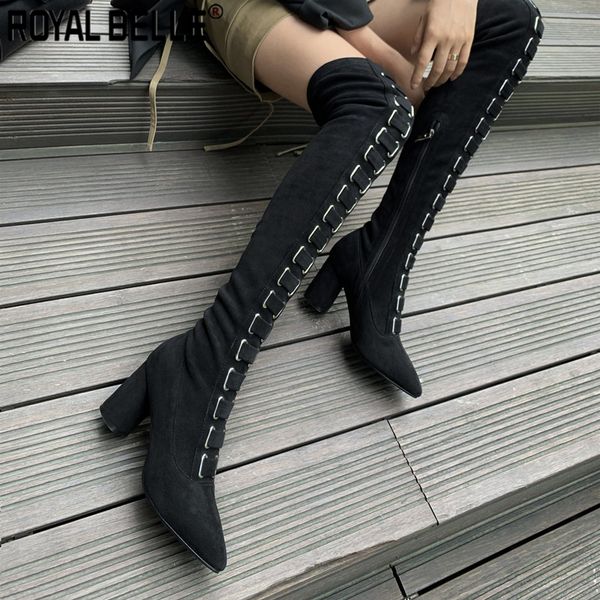 royal belle high heel flock women over the knee high boots night club party shoes woman square heels female warm riding boots, Black
royal belle high heel flock women over the knee high boots night club party shoes woman square heels female warm riding boots, Black