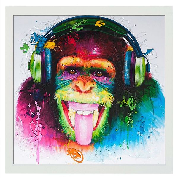 modern funny music monkey with headphone canvas printed painting wall art for living room decor
modern funny music monkey with headphone canvas printed painting wall art for living room decor