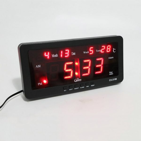 large digital alarm clock modern design decorative bedroom desktemperature date led display table clock office desk watch
large digital alarm clock modern design decorative bedroom desktemperature date led display table clock office desk watch