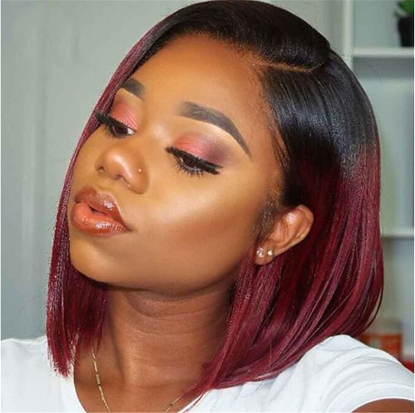 paff 1b/99j lace front human hair wigs ombre full lace wig burgundy red human hair wig pixie cut wig, Black;brown
paff 1b/99j lace front human hair wigs ombre full lace wig burgundy red human hair wig pixie cut wig, Black;brown