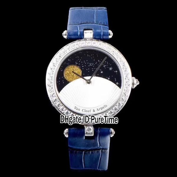edition vcarn25800 steel case diamond bezel moon phase white dial swiss quartz womens watch ladies watches blue leather jewelry va30b2, Slivery;brown
edition vcarn25800 steel case diamond bezel moon phase white dial swiss quartz womens watch ladies watches blue leather jewelry va30b2, Slivery;brown