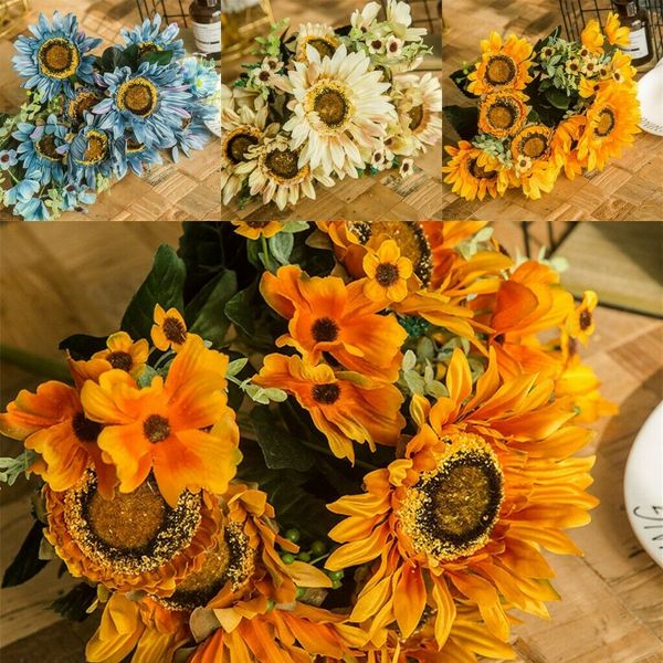 bouquet artificial fake sunflower flower heads floral garden wedding home decor bouquets decorative for home gift
bouquet artificial fake sunflower flower heads floral garden wedding home decor bouquets decorative for home gift