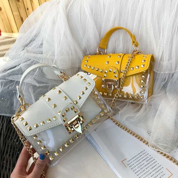 handbags bags lady fashion rivets messenger bag transparent shoulder crossbody bags for women 2020 small package
handbags bags lady fashion rivets messenger bag transparent shoulder crossbody bags for women 2020 small package