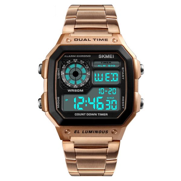 digital watch men water resistant alarm clock casual watch business stainless steel luxury wrist relogio masculino erkek, Slivery;brown
digital watch men water resistant alarm clock casual watch business stainless steel luxury wrist relogio masculino erkek, Slivery;brown