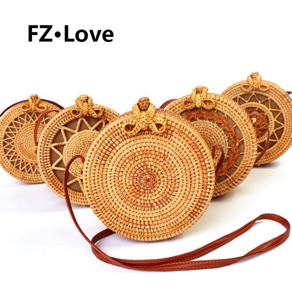round rattan boho purse handwoven straw bag bamboo bag crossbody shoulder summer beach straw purse with leather straps
round rattan boho purse handwoven straw bag bamboo bag crossbody shoulder summer beach straw purse with leather straps