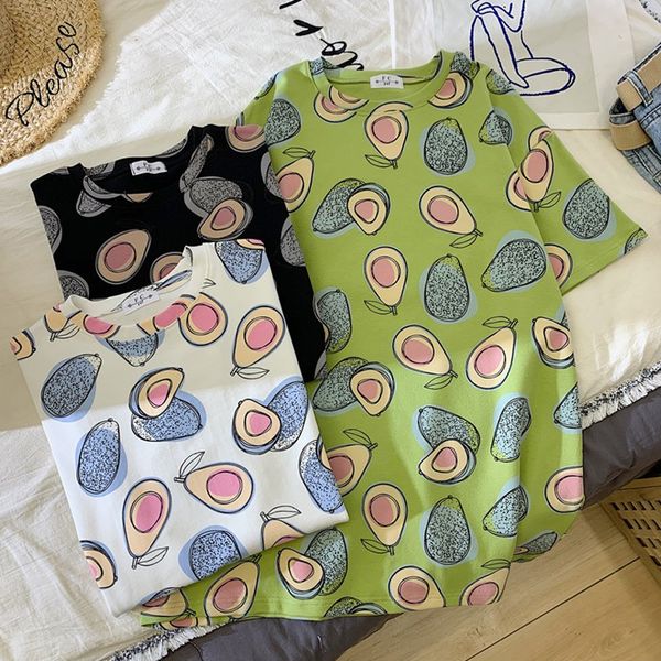 women's t-shirt women summer crew neck college wind short sleeve cartoon print loose versatile, White
women's t-shirt women summer crew neck college wind short sleeve cartoon print loose versatile, White