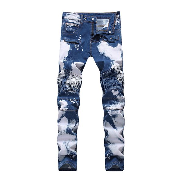 sokotoo men's blue white pleated biker jeans for moto plus size slim fit stretch denim pants
sokotoo men's blue white pleated biker jeans for moto plus size slim fit stretch denim pants