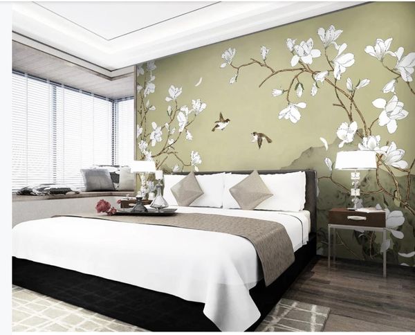 beautiful scenery wallpapers new chinese style hand painted flower and bird magnolia background wall decoration painting
beautiful scenery wallpapers new chinese style hand painted flower and bird magnolia background wall decoration painting