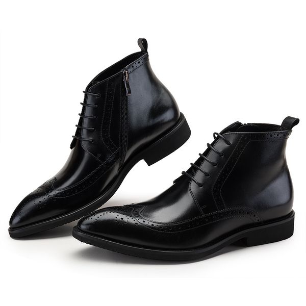 new boots men pointed-toe cowhide botas hombre black brown leather boots work shoes genuine leather
new boots men pointed-toe cowhide botas hombre black brown leather boots work shoes genuine leather
