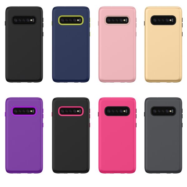 

Чехлы 3 в 1 для Samsung Galaxy S10 Plus S10e Note 9 Жесткий бампер ПК Мягкий чехол ТПУ