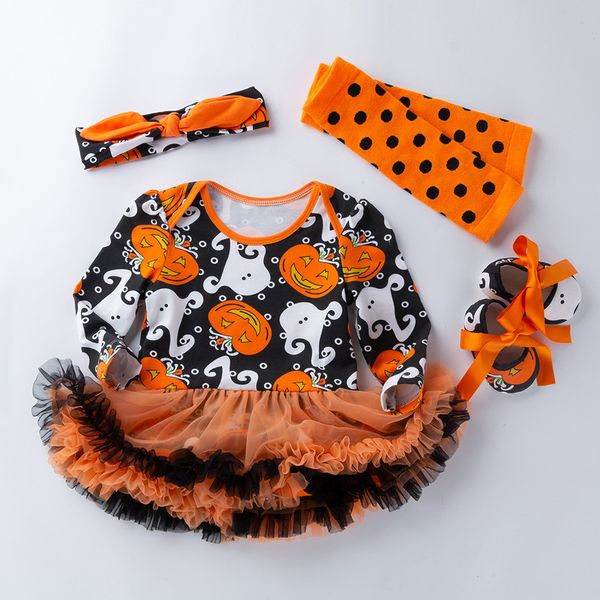 muqgew children sets toddler baby girls 2019 new halloween pumpkin romper dresses hairband shoes stocking set conjunto infantil, White
muqgew children sets toddler baby girls 2019 new halloween pumpkin romper dresses hairband shoes stocking set conjunto infantil, White