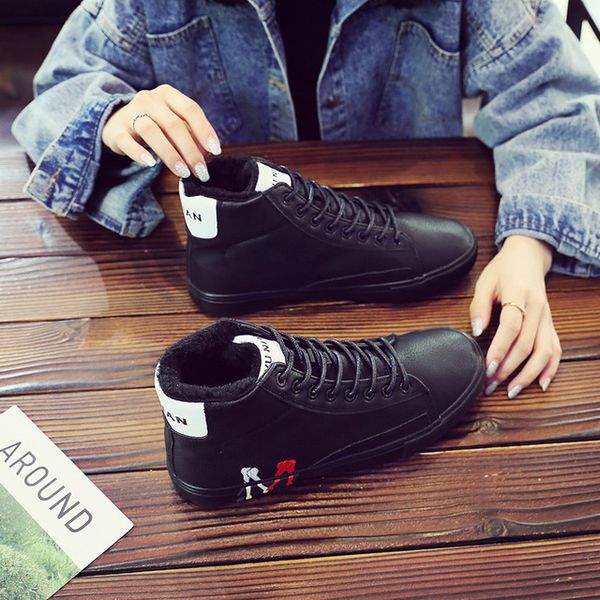 shengxuanny 2019 high men's cotton shoes plus velvet plus cotton warm winter snow boots trend flat shoes eur 39-44, Black
shengxuanny 2019 high men's cotton shoes plus velvet plus cotton warm winter snow boots trend flat shoes eur 39-44, Black