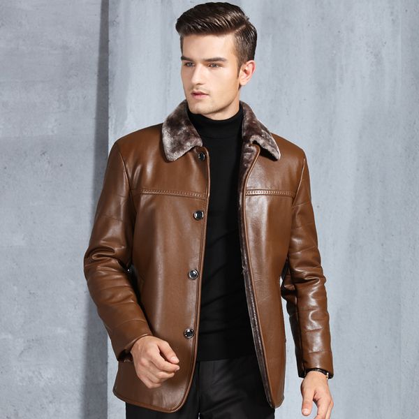 ho 2019 men fur lapels integrated simulation shows the clothes add thick wool qiu dong pu leather jacket, Black
ho 2019 men fur lapels integrated simulation shows the clothes add thick wool qiu dong pu leather jacket, Black