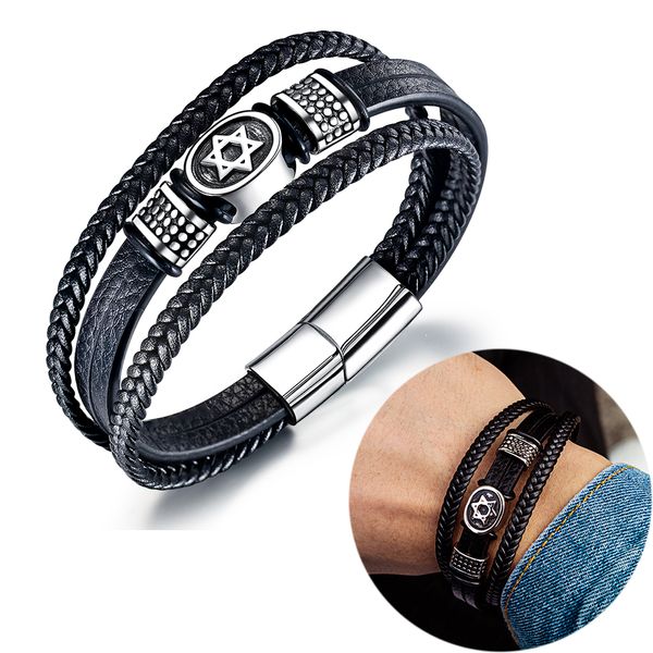 многослойная сплетенные pu leather charm браслеты мужчина vintage гексаграммы из нержавеющей стали ювелирных изделий плетеных черной манжета, Golden;silver
многослойная сплетенные pu leather charm браслеты мужчина vintage гексаграммы из нержавеющей стали ювелирных изделий плетеных черной манжета, Golden;silver