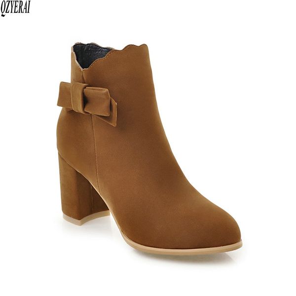 qzyerai european style fashion ankle boots warm bowknot female boots zipper wear - resistant women's shoes size 43, Black
qzyerai european style fashion ankle boots warm bowknot female boots zipper wear - resistant women's shoes size 43, Black