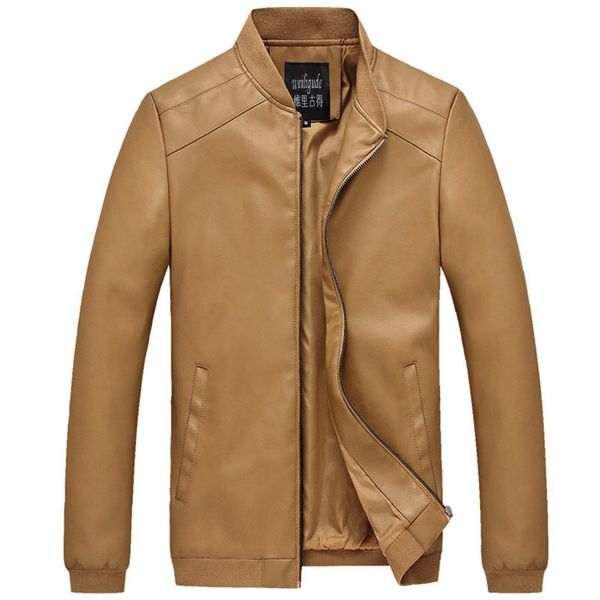men's casual leather coat autumn new style men pu leather jacket popular brand teenager locomotive leather jacket, Black
men's casual leather coat autumn new style men pu leather jacket popular brand teenager locomotive leather jacket, Black