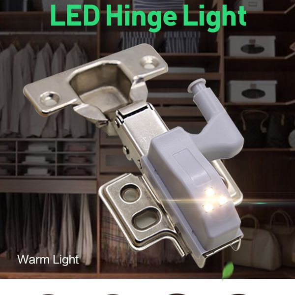 Led Under Cabinet Light Universal Inner Hinge Lamp Wardrobe Light Sensor Led Armario For Cupboard Closet Kitchen Bedroom