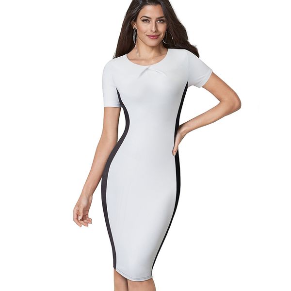 elegant black patchwork slim work women dress casual round neck sheath fitted office lady pencil business dress eb495, Black;gray
elegant black patchwork slim work women dress casual round neck sheath fitted office lady pencil business dress eb495, Black;gray